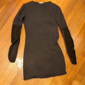 Classy Brown Long Sleeve Dress